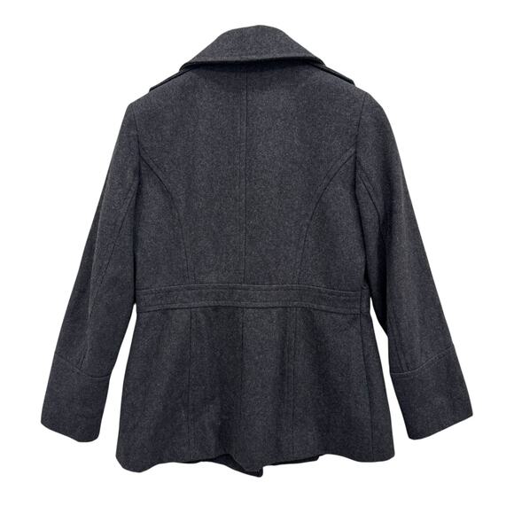 MICHAEL Michael Kors Peacoat Size Small Wool Double Breasted Wool Blend Gray - Picture 7 of 11